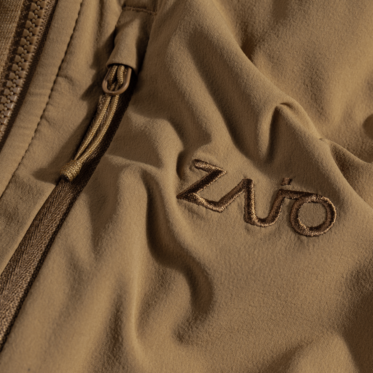 Amiko Men's Fleece Hooded Jacket — Golden Brown