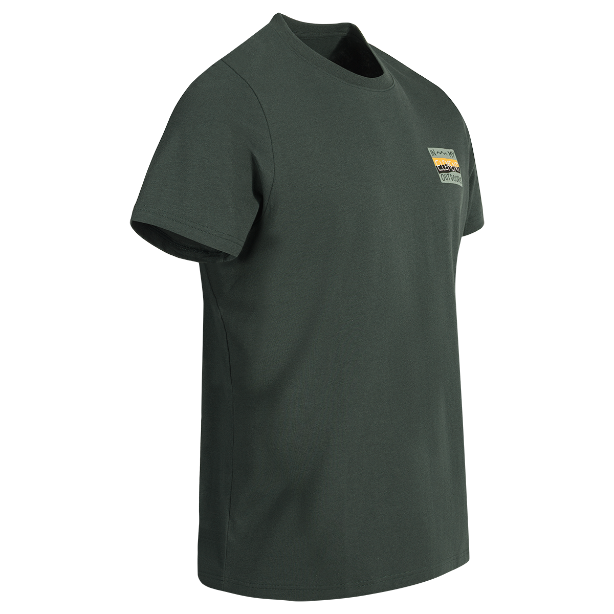 Arbo Men's Organic Cotton T-shirt, color Dark Green Element