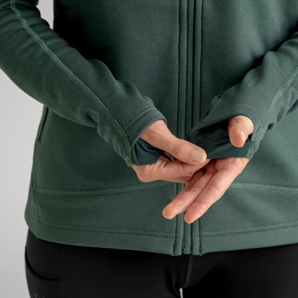 Amiko Women's Fleece Hooded Jacket — Golden Brown