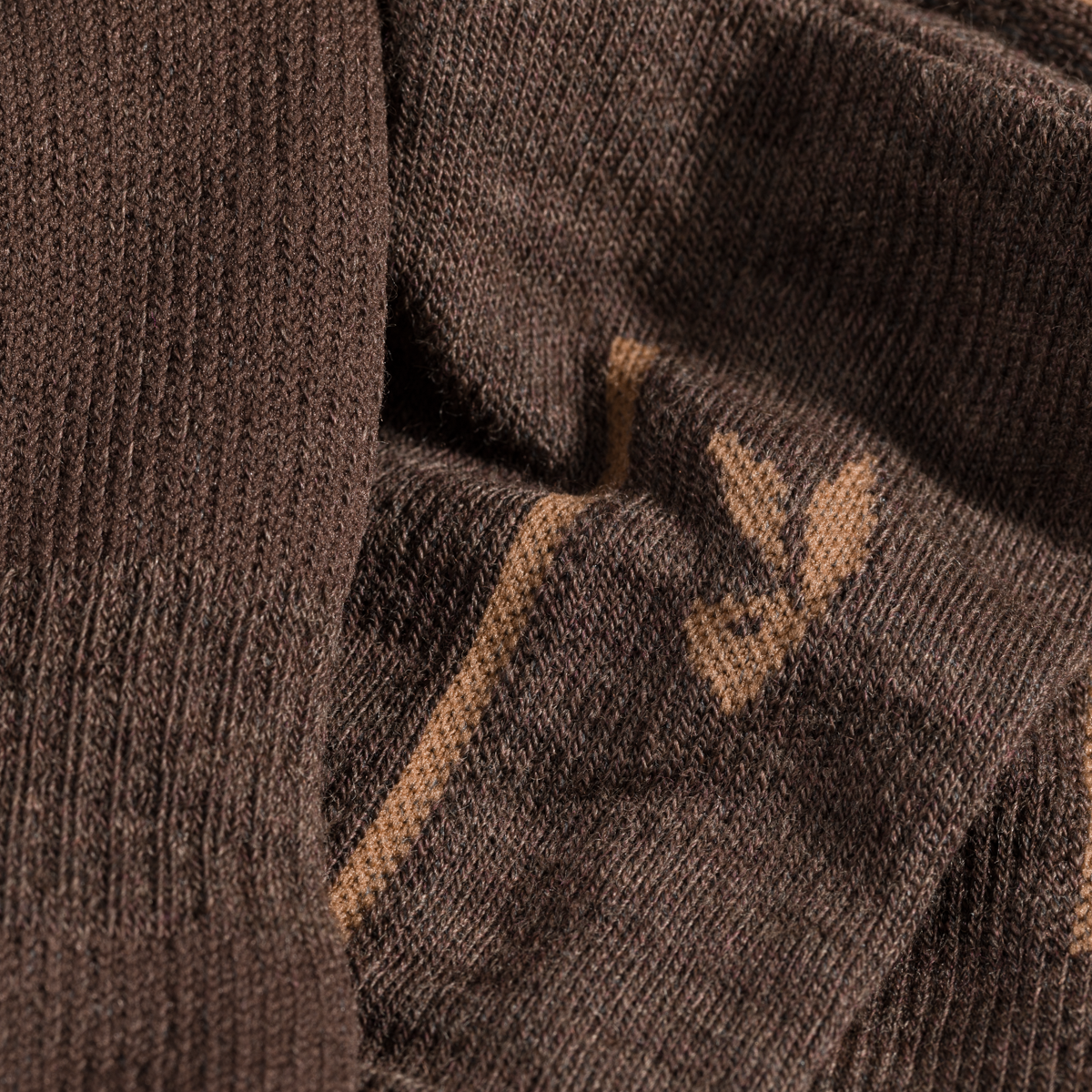 Hejma, chaussettes mi-hautes en laine mérinos, coloris Cocoa Brown