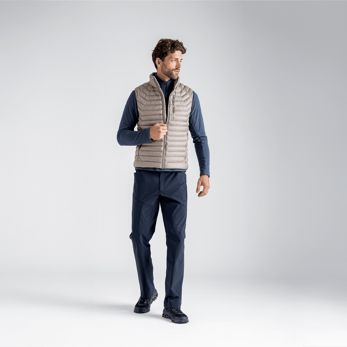 Nubaro, gilet isolant pour homme, coloris Thyme Green