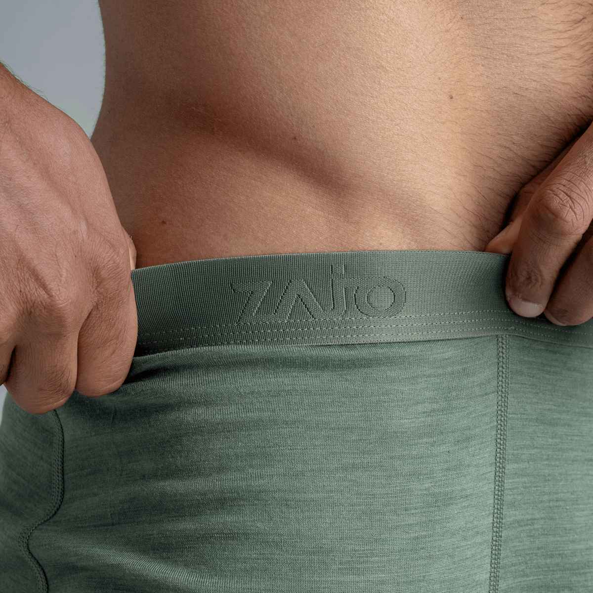 Senti, boxer en laine mérinos pour homme, coloris Thyme Green