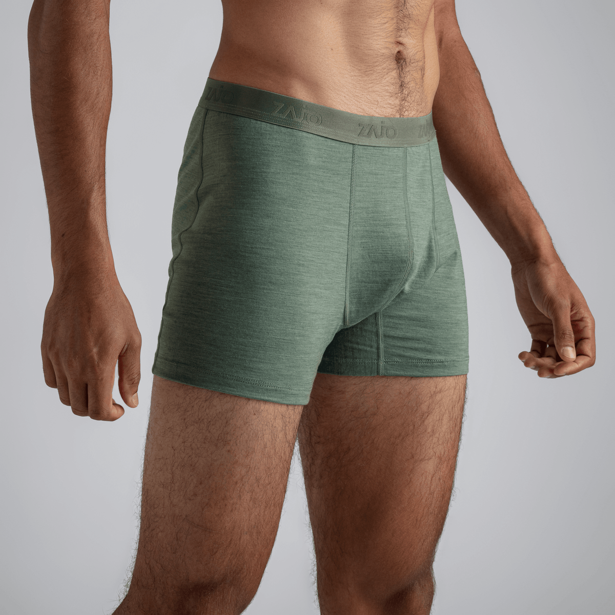 Senti, boxer en laine mérinos pour homme, coloris Thyme Green
