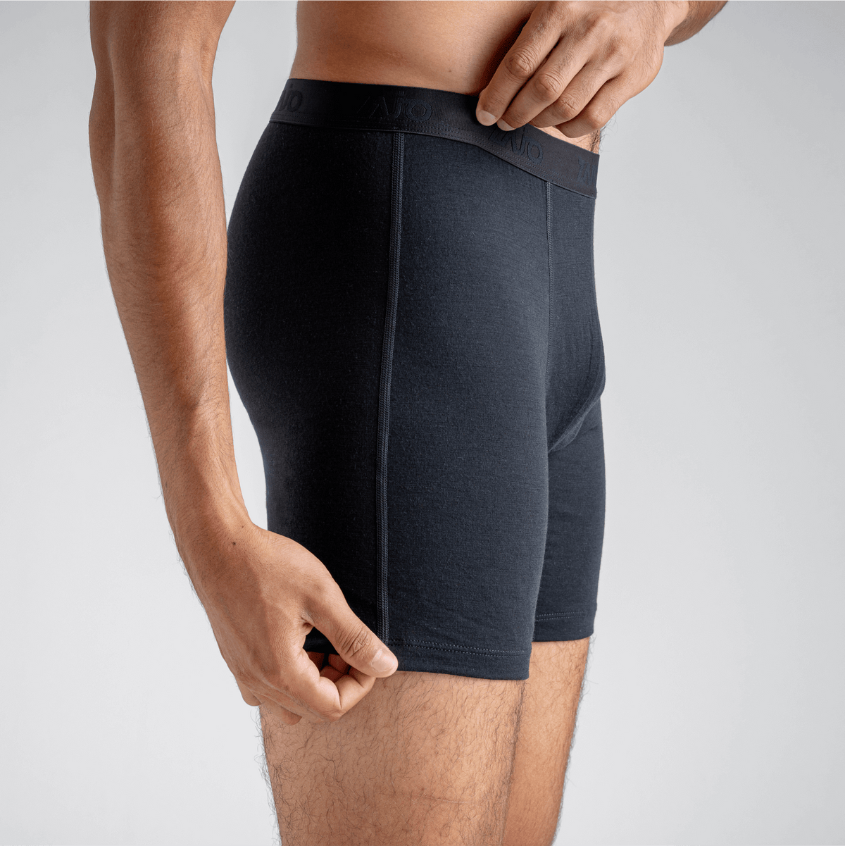 Senti, boxer long en laine mérinos pour homme, coloris Thyme Green