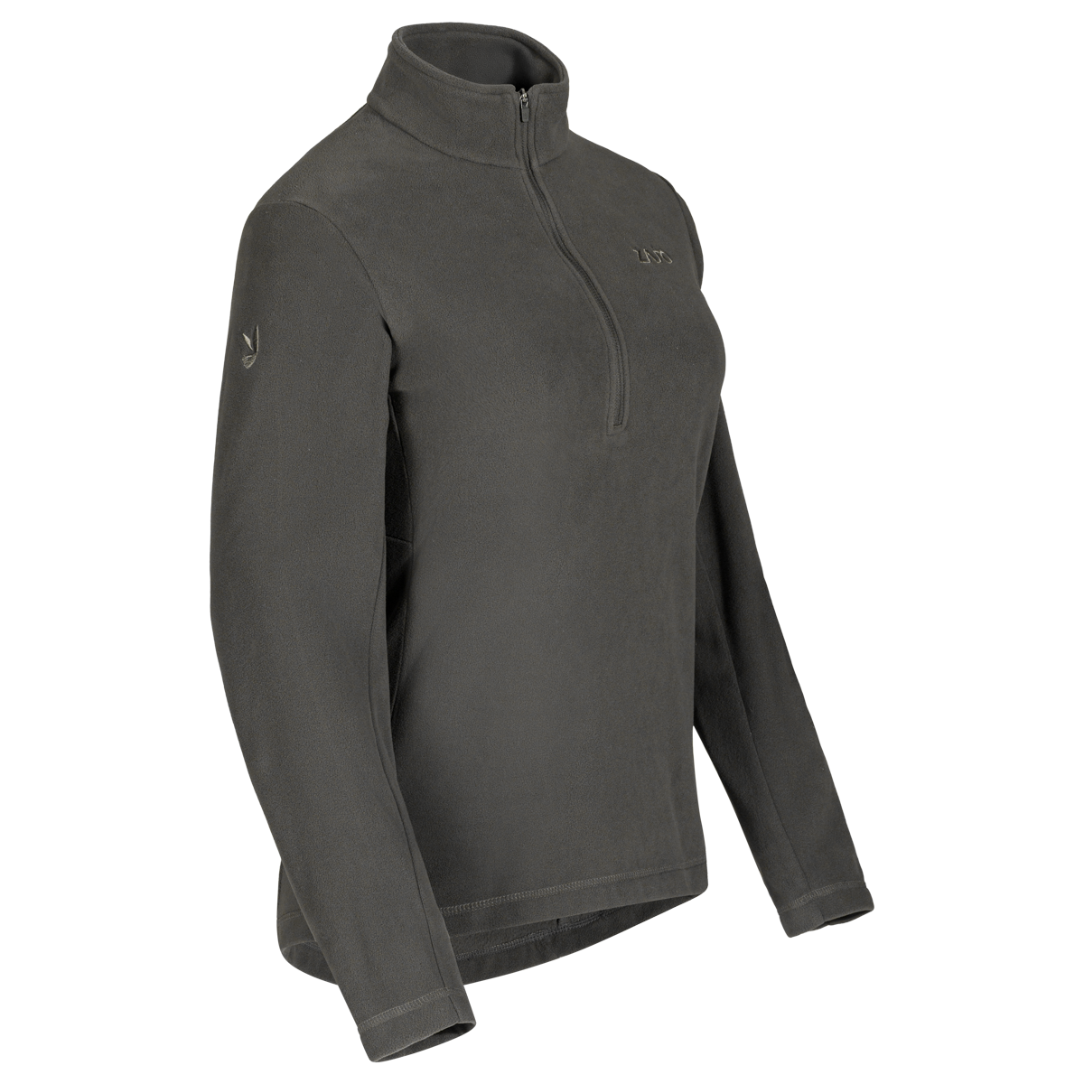 Auro, haut polaire zippé pour femme, coloris Black Olive
