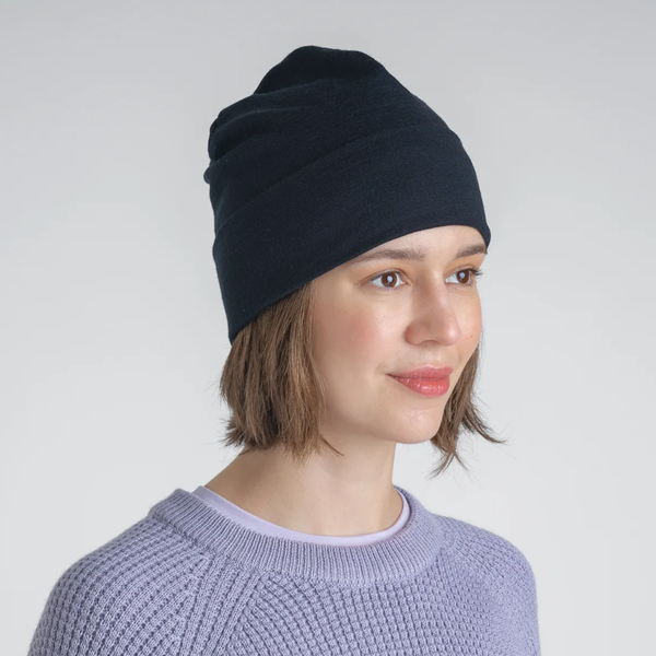 Hejma Merino Slouchy Beanie — Taupe Beige