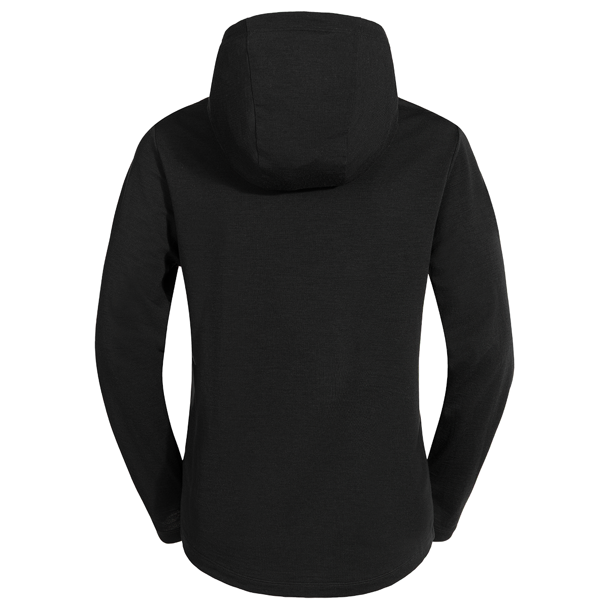 Kora, sweat à capuche en laine mérinos pour femme, coloris Black