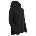 Kora, sweat à capuche en laine mérinos pour femme, coloris Black