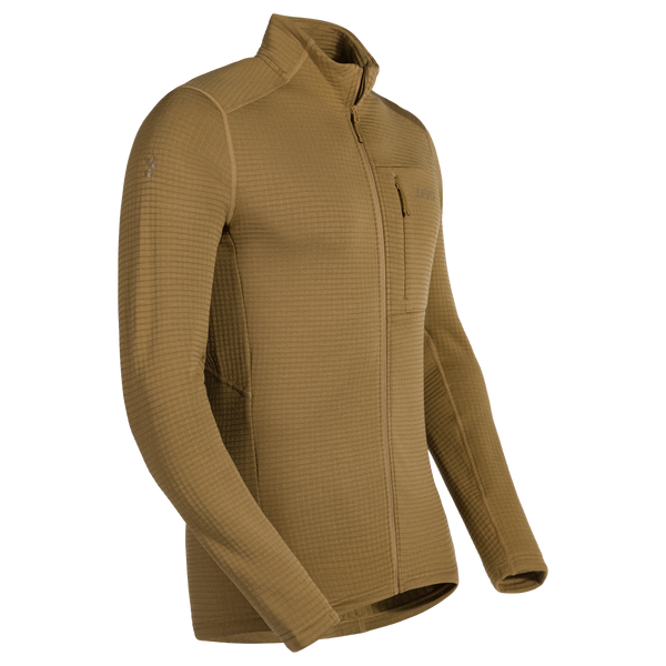 Kovri, veste à mailles en laine mérinos pour homme, coloris Golden Brown
