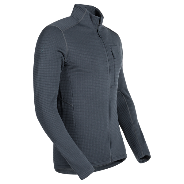 Kovri, veste à mailles en laine mérinos pour homme, coloris Grey Navy