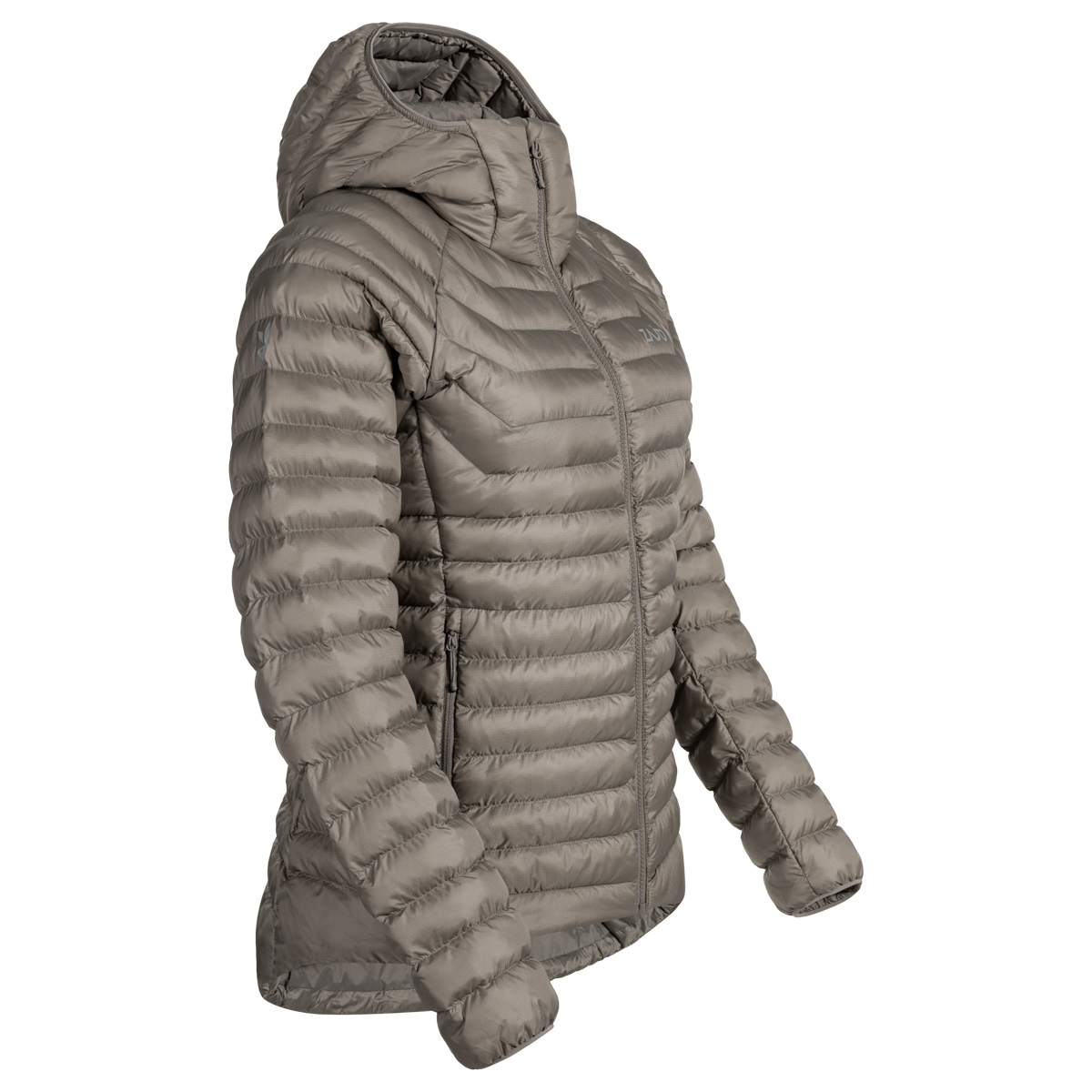 Nubaro Women's Insulated Hooded Jacket — Taupe Beige
