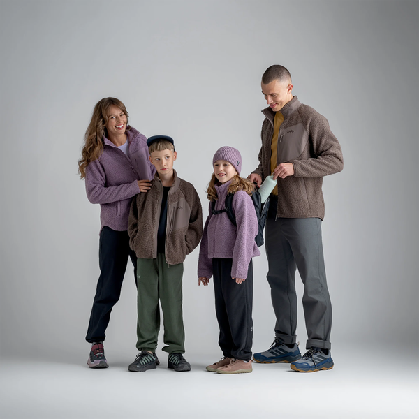 Palpo Kid's Pile Fleece Jacket — Dark Olive