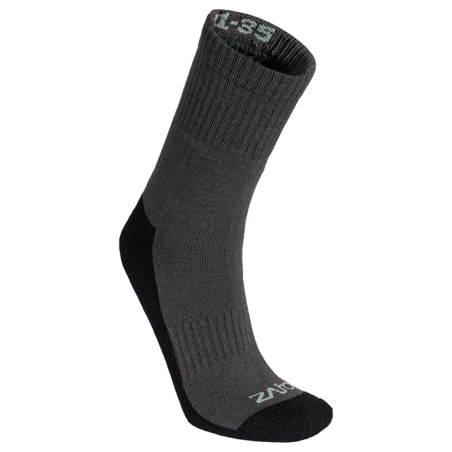 Termo, chaussettes en laine mérinos pour enfant, coloris Off Black