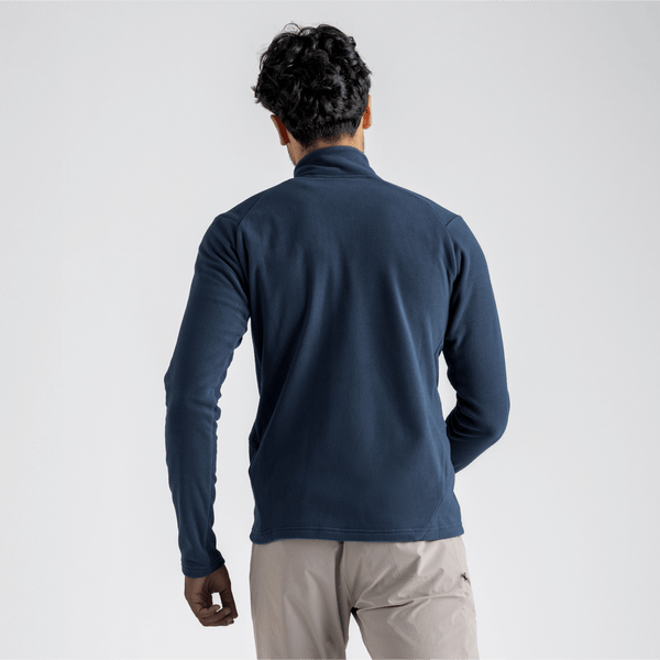 Auro Men's Fleece Zip Top — Burned Red