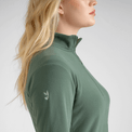 Auro, haut polaire zippé pour femme, coloris Dark Navy