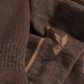 Hejma, chaussettes mi-hautes en laine mérinos, coloris Cocoa Brown
