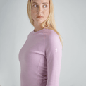 Hejma, t-shirt à manches longues en laine mérinos pour femme, coloris Grape Mauve