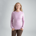 Hejma, t-shirt à manches longues en laine mérinos pour femme, coloris Grape Mauve