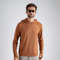 Kora, sweat à capuche en laine mérinos pour homme, coloris Decadent Red