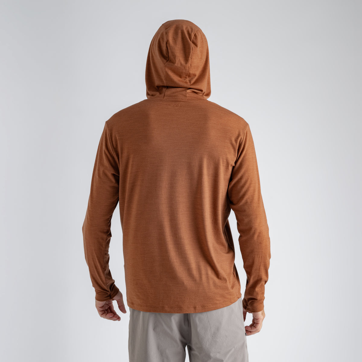 Kora, sweat à capuche en laine mérinos pour homme, coloris Black Olive