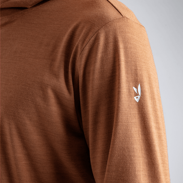 Kora, sweat à capuche en laine mérinos pour homme, coloris Black Olive