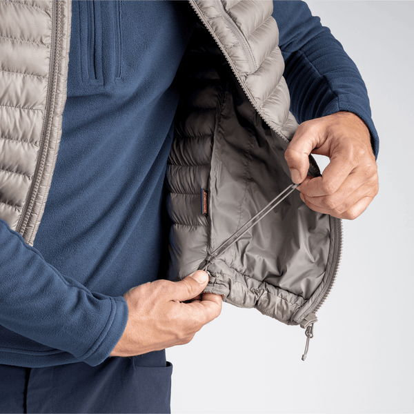 Nubaro Men's Insulated Vest — Golden Brown