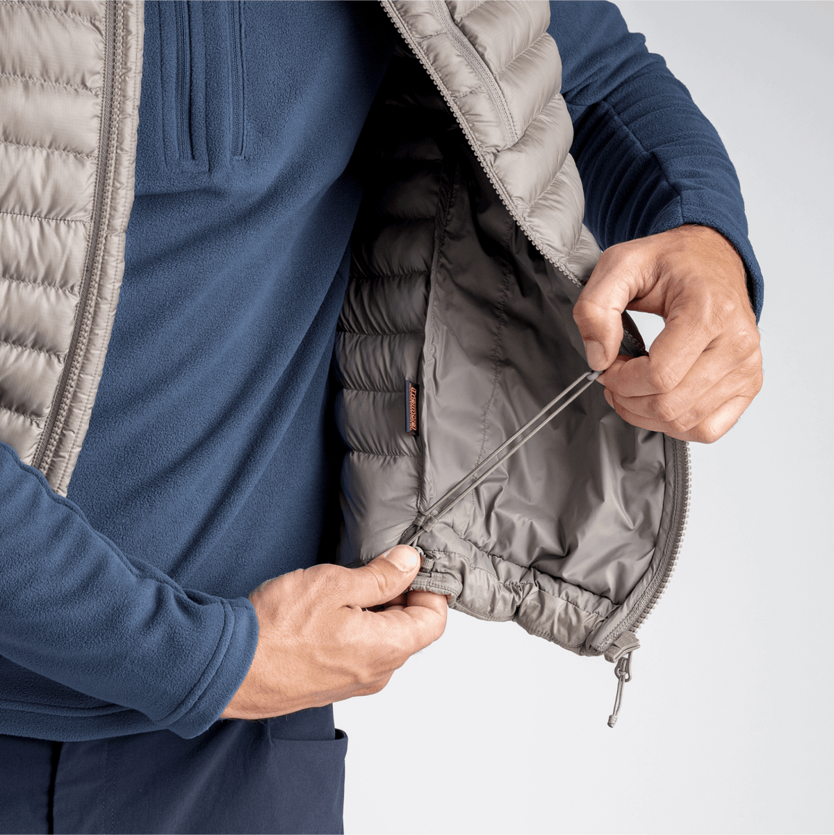 Nubaro, gilet isolant pour homme, coloris Thyme Green