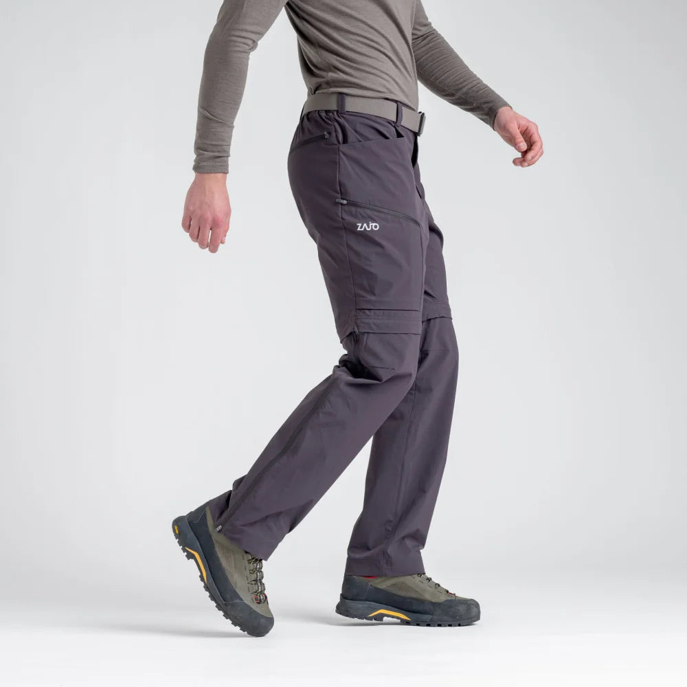 Pado, pantalon zip-off pour homme, coloris Espresso