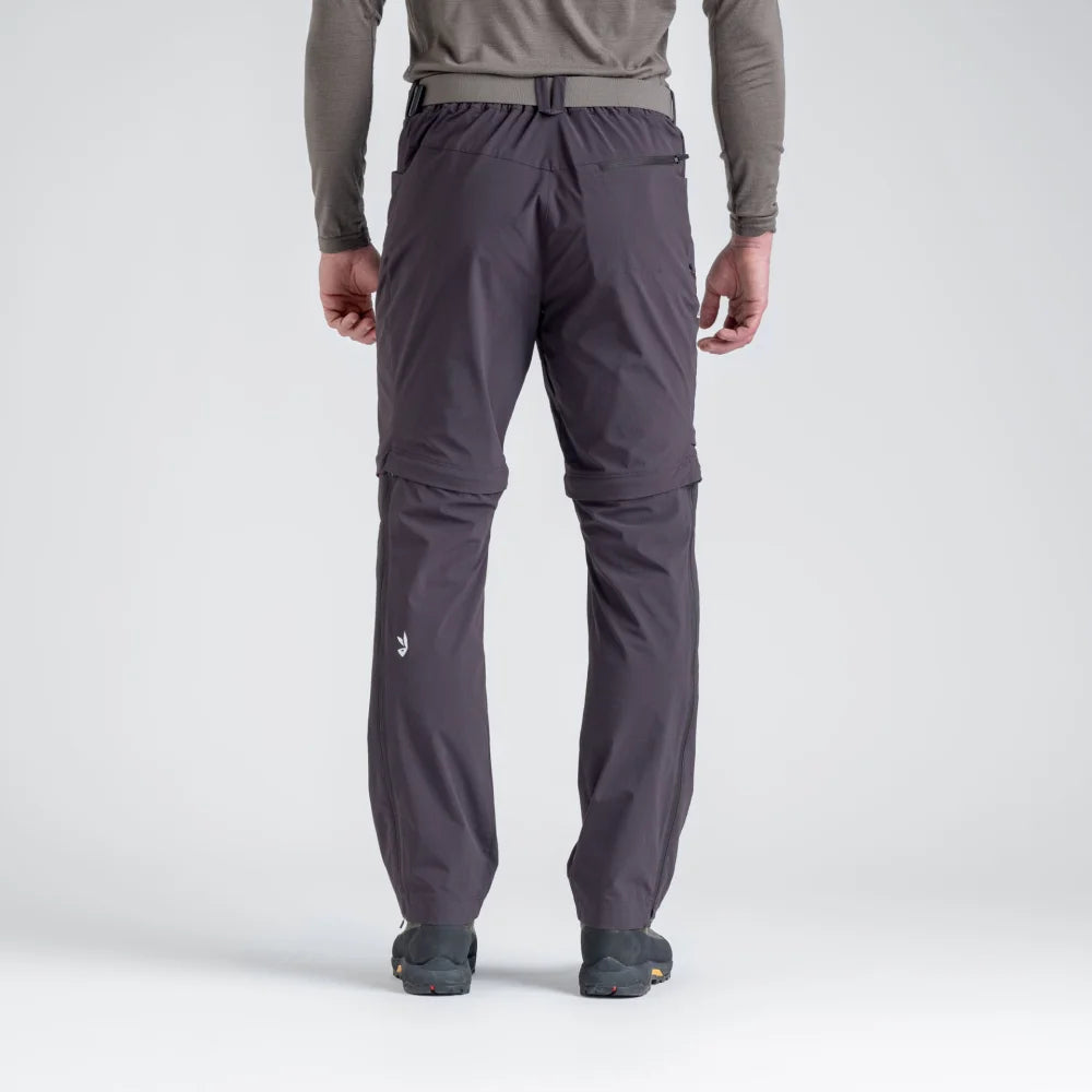 Pado, pantalon zip-off pour homme, coloris Espresso