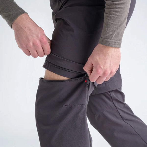 Pado, pantalon zip-off pour homme, coloris Espresso