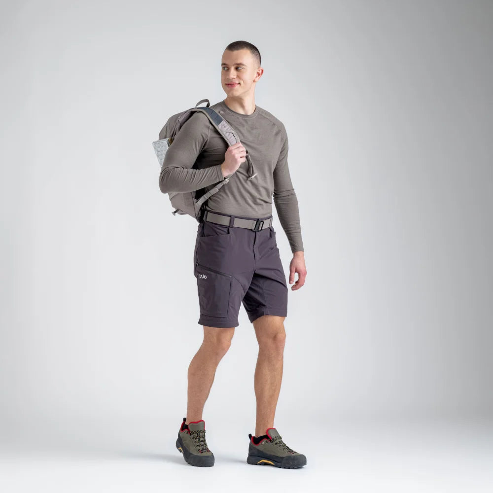 Pado, pantalon zip-off pour homme, coloris Espresso