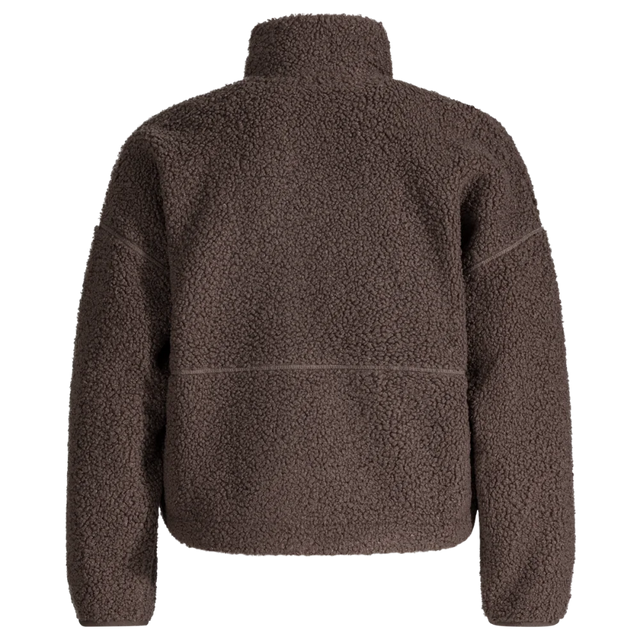 Palpo Kid's Pile Fleece Cropped Jacket — Cocoa Brown