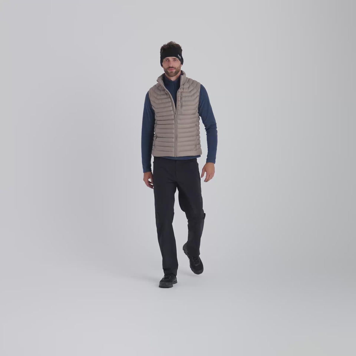 Nubaro Men's Insulated Vest — Thyme Green