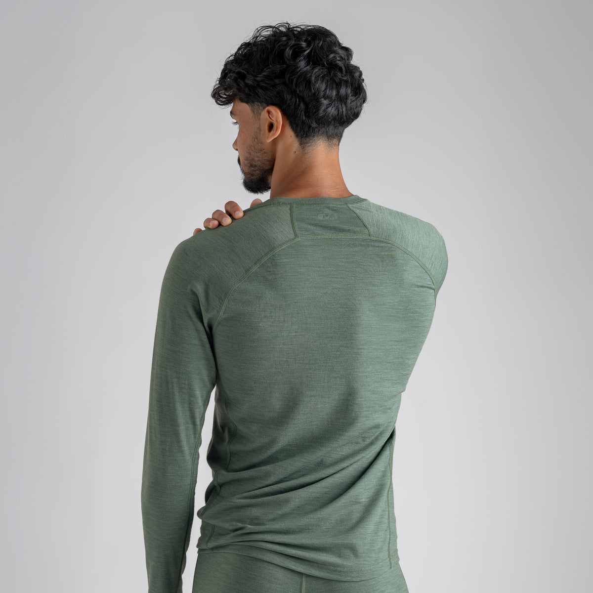 Senti, t-shirt à manches longues en laine mérinos pour homme, coloris Dark Navy