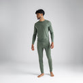 Senti, t-shirt à manches longues en laine mérinos pour homme, coloris Decadent Red