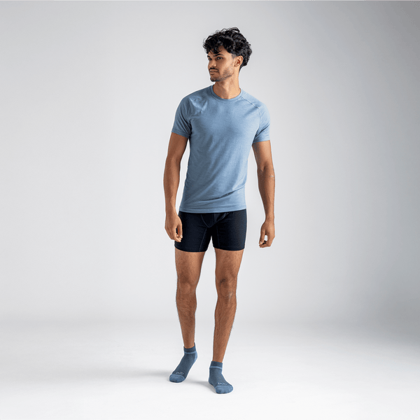 Senti Men's Merino T-shirt — Decadent Red