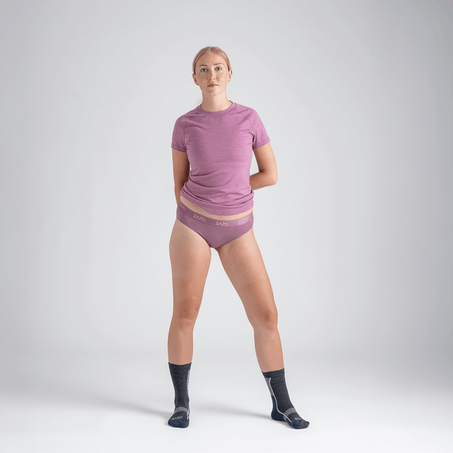 Senti, culotte en laine mérinos pour femme, coloris Purple