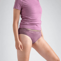 Senti, culotte en laine mérinos pour femme, coloris Lila Haze