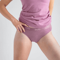 Senti, culotte en laine mérinos pour femme, coloris Purple