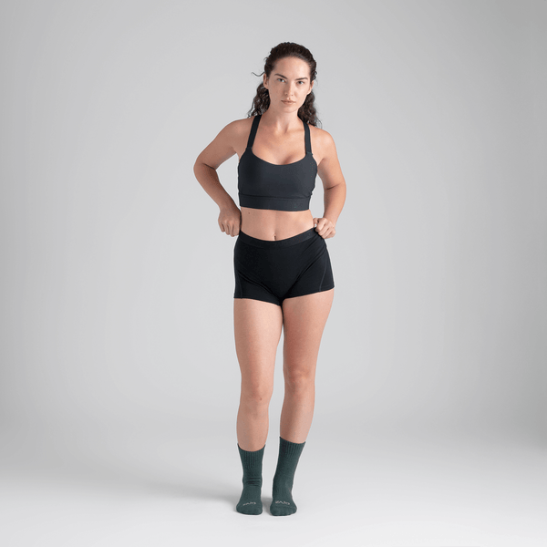 Senti, shorty en laine mérinos pour femme, coloris Purple