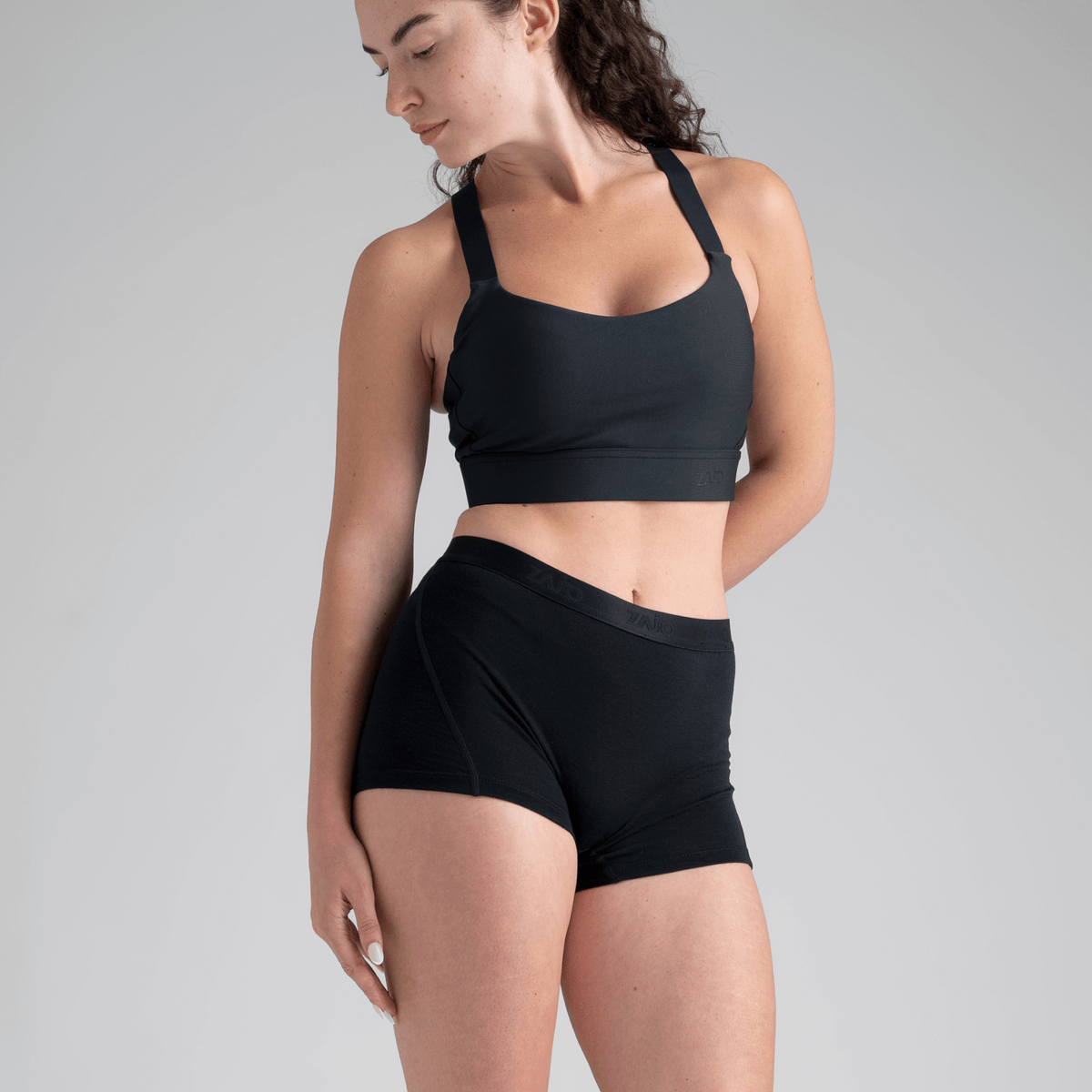 Senti, shorty en laine mérinos pour femme, coloris Purple