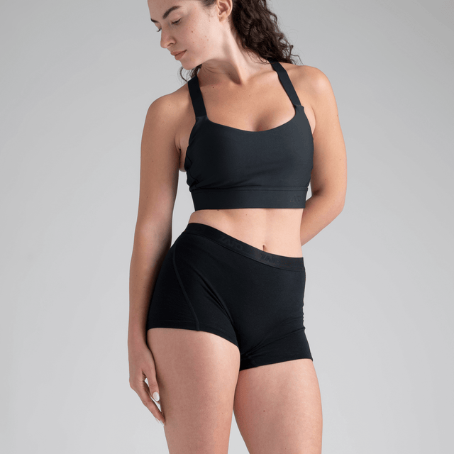 Senti, shorty en laine mérinos pour femme, coloris Purple