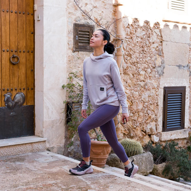 Vespero Women's Merino Hoodie — Lila Grey